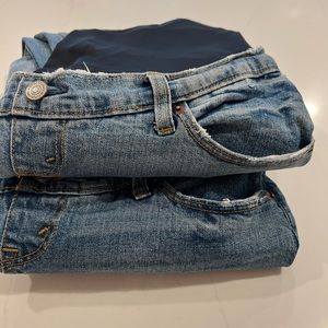 2 pairs of Abercrombie maternity jeans ($60 for both)